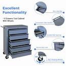 Rolling Metal Tool Chest with 5 Drawers by HouseOfZazla