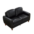 59" Classic Living Room Sofa Loveseat Faux Leather Couch by HouseOfZazla