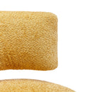 360 Degree Swivel Cuddle Barrel Accent Chairs, Round Armchairs with Wide Upholstered, Fluffy Fabric Chair for Living Room, Bedroom, Office, Waiting Rooms