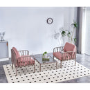 Patio indoor/ outdoor garden 2 single sofa armchairs plastic with soft cushion Weather waterproof chair Sectional Furniture for Balcony Garden Pool Lawn Backyard morden design sitting room sofa table