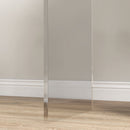 21" Long Rectangle All Acrylic 15mm Thick Waterfall Coffee Table, Clear