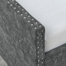Upholstered Tufted Daybed With 2 Drawers, Waved Arms by HouseOfZazla