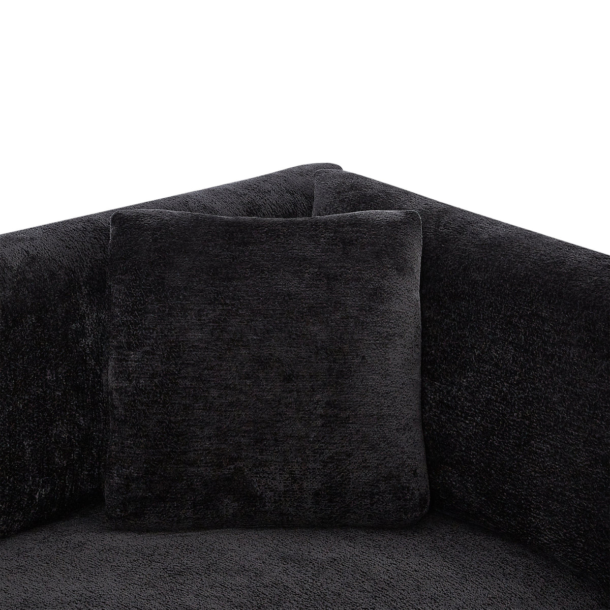 83.50" Modern Flared Arms Sofa (Black), photo 9 of 10