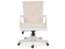 Bronwyn - Fully Upholstered Swivel Chair - Alabaster