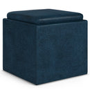 Rockwood - Upholstered Cube Storage Ottoman With Tray by Unique Piece Furniture
