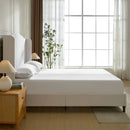 Hannah - Upholstered Wingback Bed Size / Tall Headboard Upholstered King Bed / Premium Textured Look / Minimalist Designs / No Box Spring Needed by Unique Piece Furniture