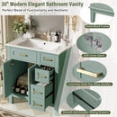 Modern Bathroom Vanity With Sink, Storage Cabinet, Soft Close Doors, Deep & Standard Drawers by HouseOfZazla
