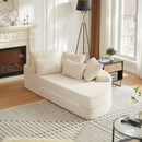 Semi Circular 2 In 1 Sofa Bed With Neck Pillow by HouseOfZazla