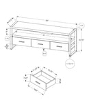 TV Stand, Console, Media Entertainment Center with Storage Drawers - Black by HouseOfZazla