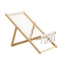 Bamboo Weaving Chair Set With Handwoven Rope For Patio And Living Spaces - Natural by HouseOfZazla