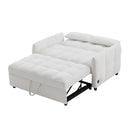Loveseat Sofa Pull-Out Bed With Adjustable Backrest, 3 USB Ports And 2 Lumbar Pillows For Living Room by HouseOfZazla