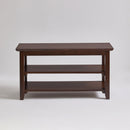 2-Tier Solid Wood Shoe Bench