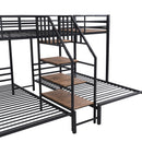 Metal Bunk Bed With Storage Shelves Staircase by HouseOfZazla