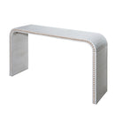 Washed White Console Table, 59in Entryway Table