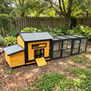 114" Wooden Chicken Coop with Outdoor Run by HouseOfZazla