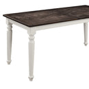 Dining Table With Leaf, Expandable - Brown by HouseOfZazla