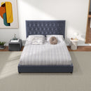Donald - Mid-Century Modern Upholstered Platform Bed by Unique Piece Furniture