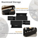 Extendable Coffee Table With 2 Hidden Storage Space And 2 Drawers For Living Room by Unique Piece Furniture