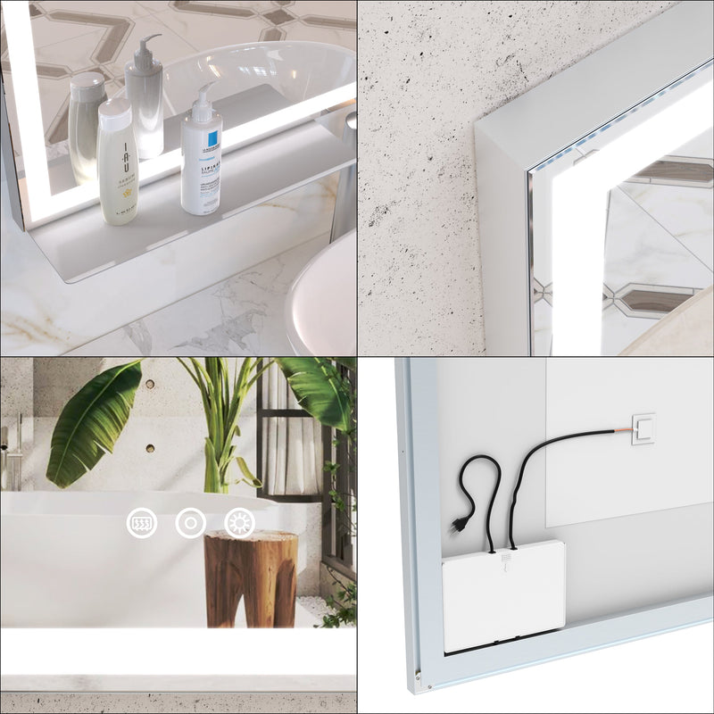 48x36 inch LED Bathroom Vanity Mirror, photo 4 of 10