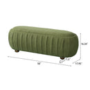 Upholstered Ottoman, Oval Shape by HouseOfZazla