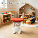 Resin Bunny Side Table with Carrot Top
