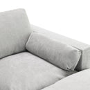 Modular Sectional With Storage Pockets, 5 Seat U Shaped Couch Set With Pillows, Free Combination Modern Cloud Sofa With 2 Movable Ottoman