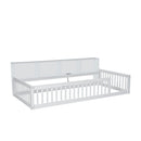 Floor Bed With Storage Cabinets And USB Ports