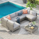 K&K 7-Piece Wicker Patio Furniture Set by HouseOfZazla