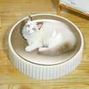 18-Inch Extra Large Cat Scratching Board - Replaceable Paper Core, Round Nest Design for Cozy Cat Naps