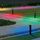 ALPR19 4-Pack 3W RGBCW Bluetooth Smart LED Landscape Pathway Light Package, 9-15V Low Voltage Modern Path Lights