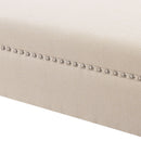 Kathy - Roll Arm Entryway Accent Bench - Sky Neutral Beige
