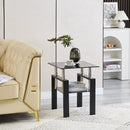 Tempered Glass Table With Storage by Unique Piece Furniture