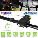 Bike Front Light Set with Horn for Night Riding by LJGDeals