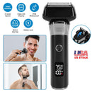 Electric Foil Face Shaver 5-Blade Electric Razor for Men Wet & Dry Jawline Beard Trimmer Precision Sideburn Shavers IPX6 Waterproof with LED DisplayÊC