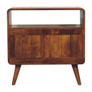 Curved Charm Console - Brown by HouseOfZazla