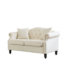 2 Seater Chesterfield Sofa With Rolled Arms And Nailhead Trim For Living Room by HouseOfZazla