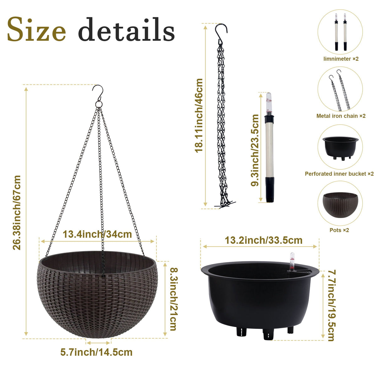 Self Watering Hanging Planter, photo 21 of 21