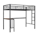 Bunk Bed With Desk, Ladder And Quality Slats For Bedroom by HouseOfZazla