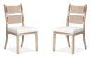 Sunset Cove - Upholstered Side Chair With Wood Back (Set of 2) - Sanibel Brown by Unique Piece Furniture