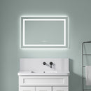 36" x 24" LED Bathroom Mirror with Front and Backlight