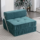 Folding Sofa With Removable Back Cushion, Convertible Futon Sleeper Chair by HouseOfZazla
