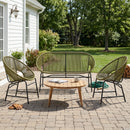 Nusa Outdoor Patio 4-Pcs Chat Set by HouseOfZazla