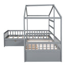 L Shape Platform Bed With 3 Storage Drawers by HouseOfZazla