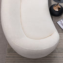 Curved 3 Seater Sofa For Living Room - White by HouseOfZazla
