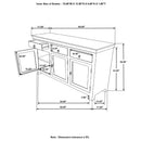 Mankato - 3 Drawer Accent Cabinet With 3 Doors - Wood