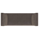 Isiah - Raised Arm Accent Bench - Brown