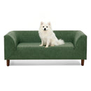 Pet Sofa with Backrest and Armrests - Modern Olive