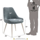 Table Side Chair - Light Blue by HouseOfZazla