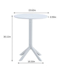 3 Piece Plastic Arm Chair Bistro Grs Premium Ocean Plastic by HouseOfZazla