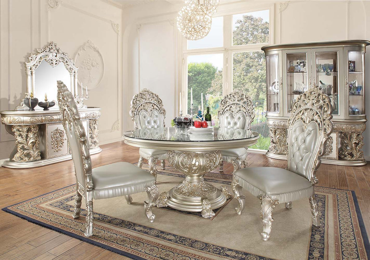 Sandoval - Round Dining Table - Champagne, photo 4 of 4